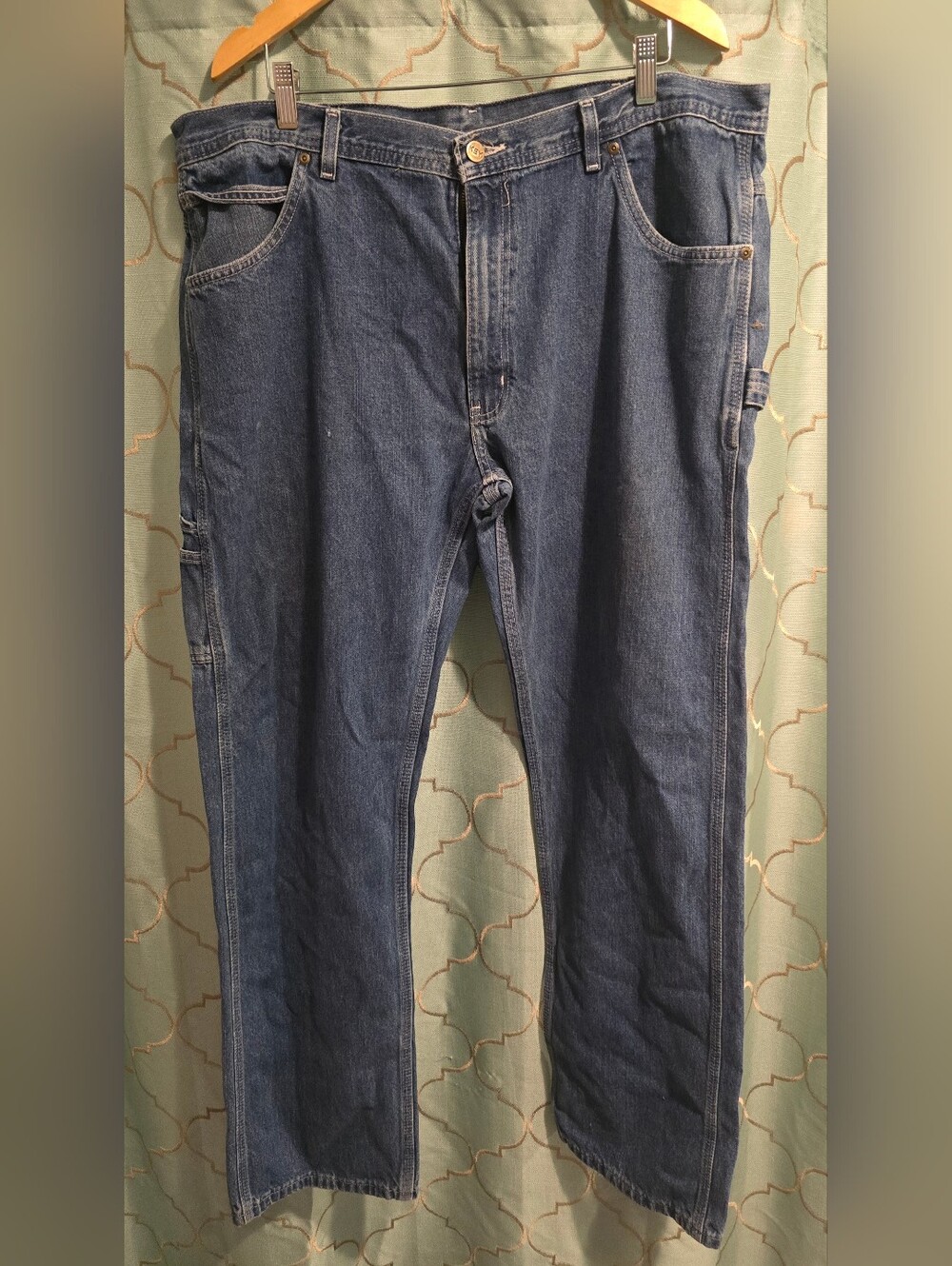 Key Blue Denim Jeans Men's 40" W X 34" L Cargo Painters Pants